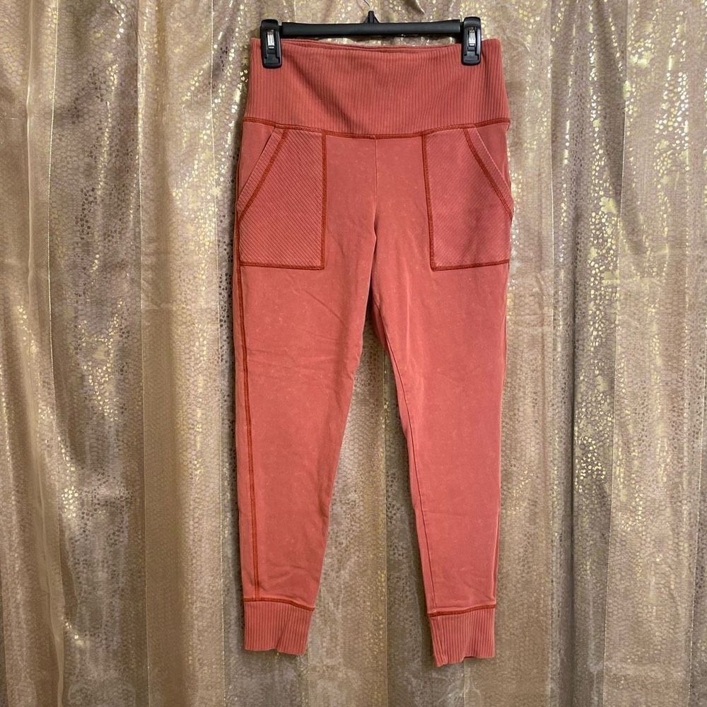 Aerie Burnt Orange Play Chill Move Jogger Leggings, Large